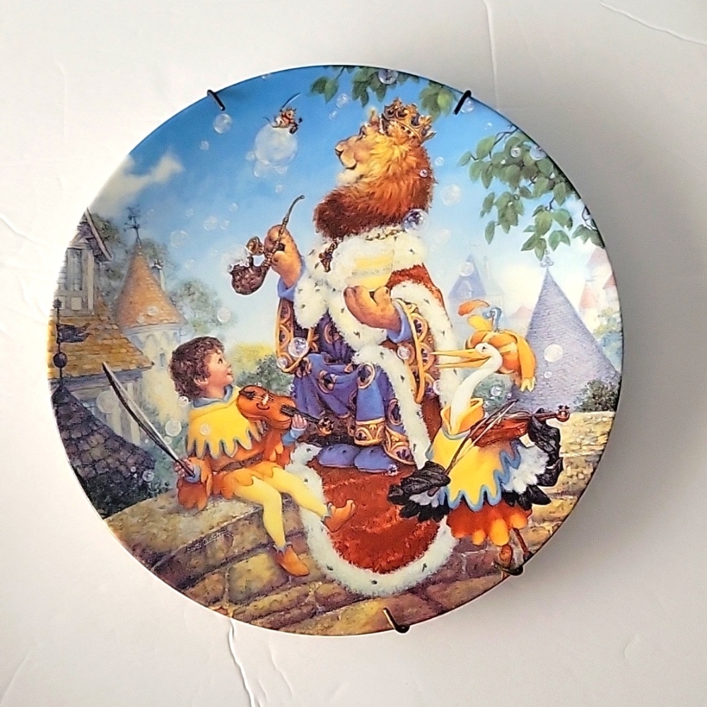 1993  "Old King Cole" Knowles Keepsake Rhymes  Collector Plate  Limited Edition